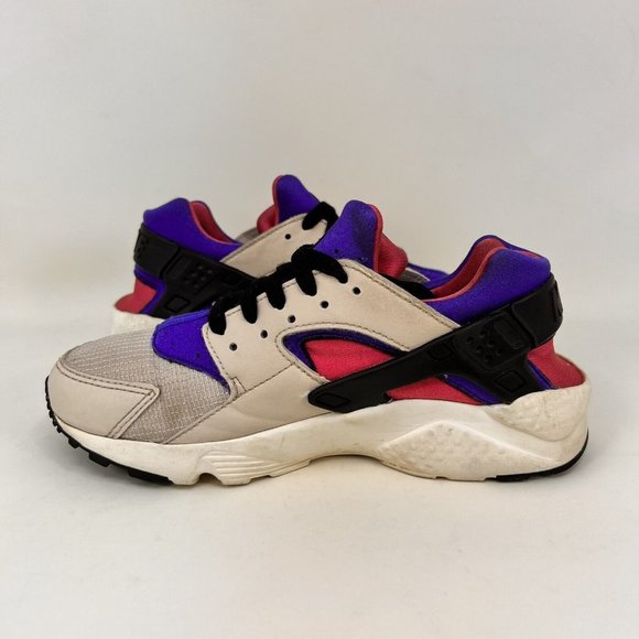 Nike Huarache Running Shoes Desert Sand Violet Size 6Y / Women’s Size 7.5 - Picture 5 of 9